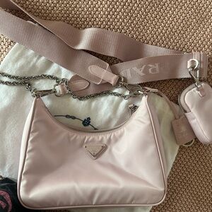 Prada 2005 Re-Edition Nylon Bag (Baby Pink)